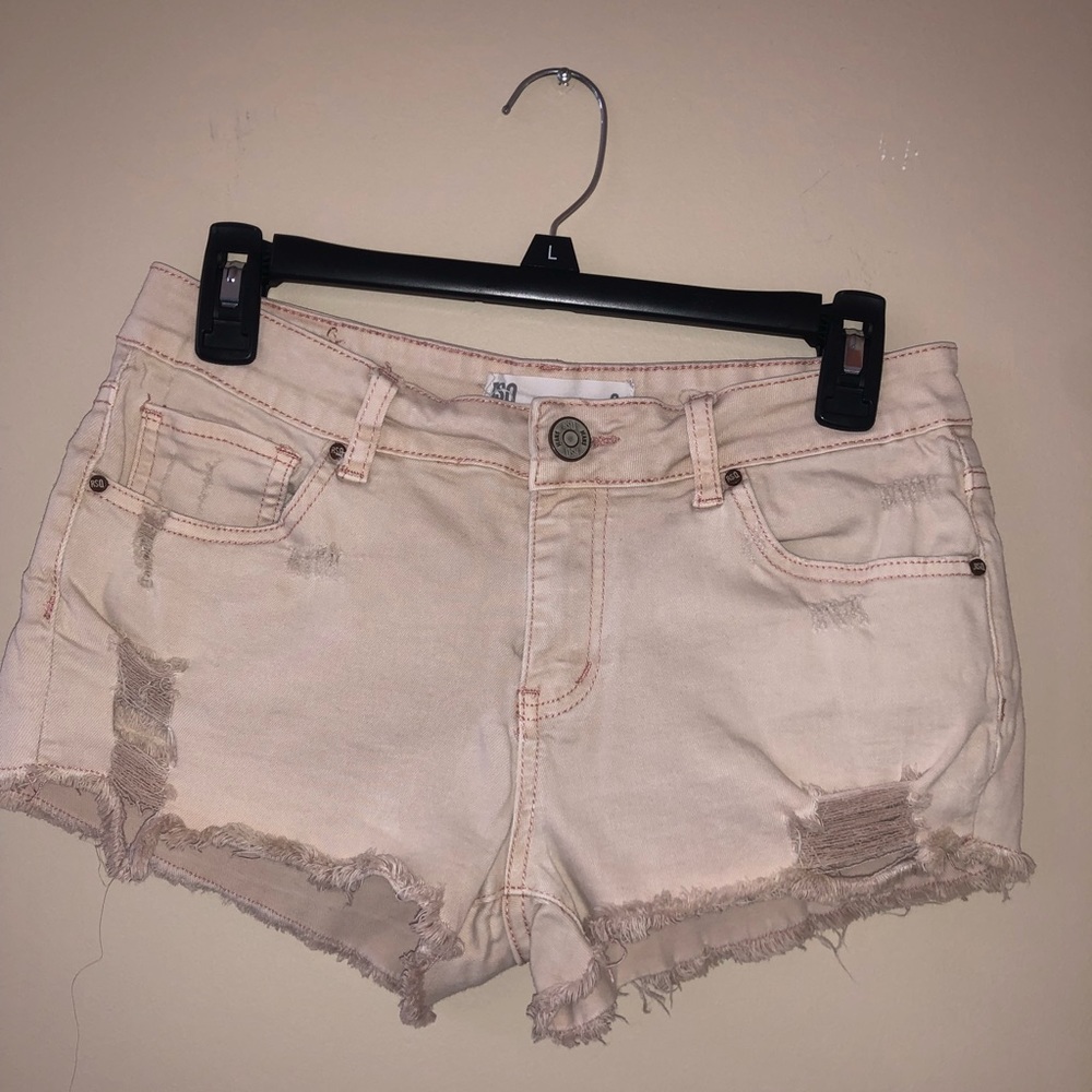 Pink jean shorts, brand RSQ, size: 9